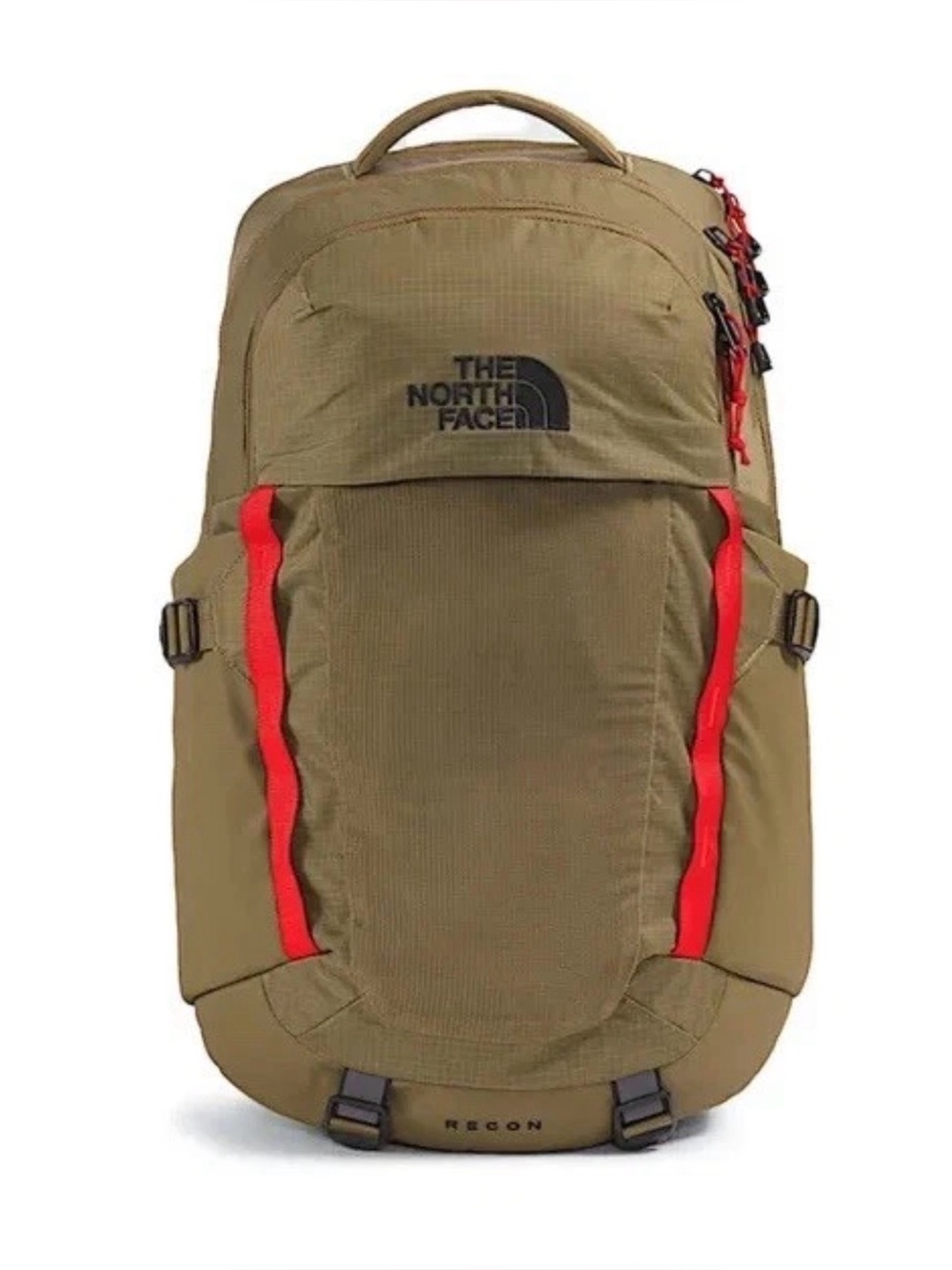 The North Face Women’s Recon Backpack Flexvent Hiking In Cedar/Lava Red NWT